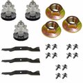 Aic Replacement Parts Heavy Duty Blade & Spindle Kit w/ Hardware for 50 Fits Cub Cadet Mowers 618-04126-BLADESBOLTSKIT